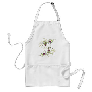 Greek "elia" for "olive" - olive branch apron