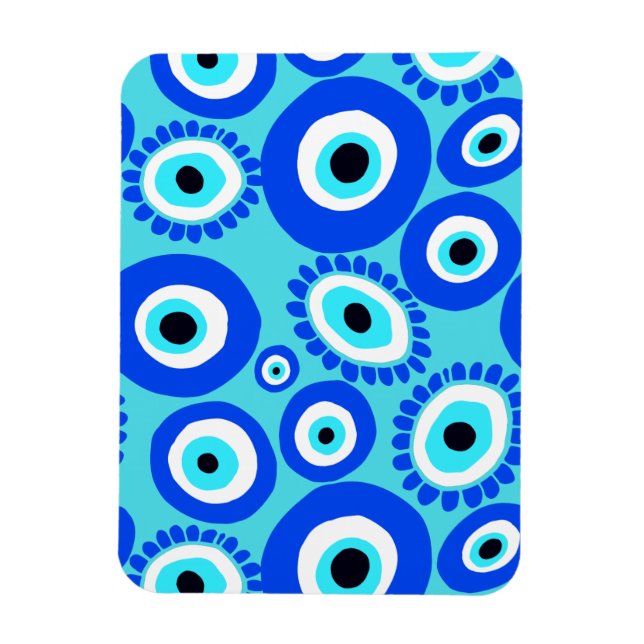 Greek Evil Eye Lucky Symbol Magnet (Vertical)