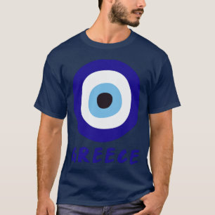 Greek Evil Eye Men's Navy Blue T-Shirt