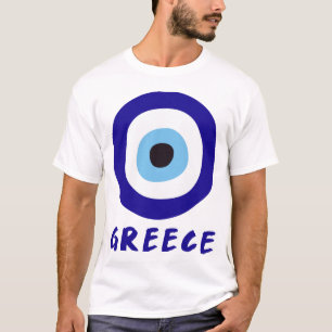 Greek Evil Eye Men's White T-Shirt