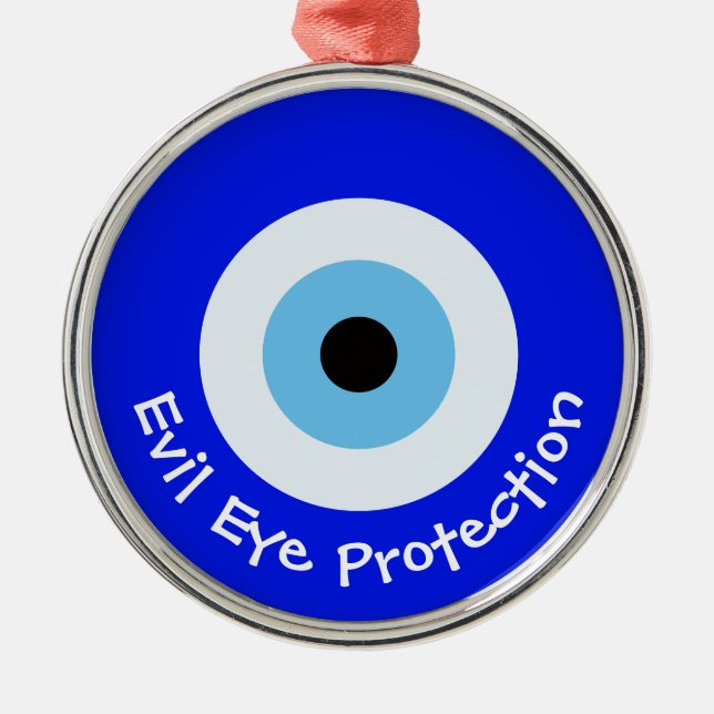 Greek Evil Eye Metal Tree Decoration (Front)