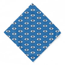 Greek Evil Eye Pattern Blue Black White
