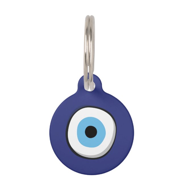 Greek Evil Eye Pet ID Tag (Front)