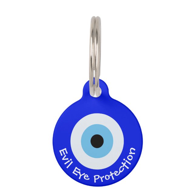 Greek Evil Eye Pet Tag (Front)