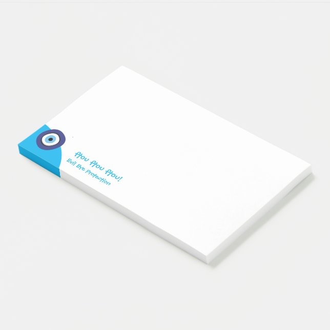 Greek Evil Eye Post-it Notes (Angled)