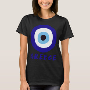 Greek Evil Eye Women's Black T-Shirt