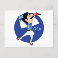 Greek Evzone dancing with Flag OPA!