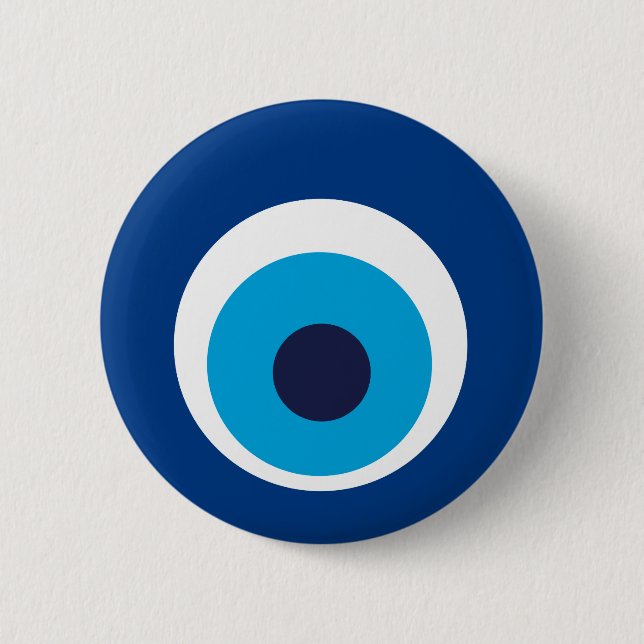 Greek eye 6 cm round badge (Front)
