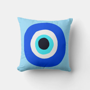 Greek Eye Blue Cushion