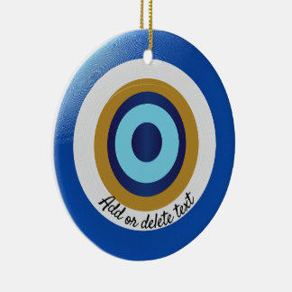 Greek Eye Design Just Add Text Ceramic Tree Decoration