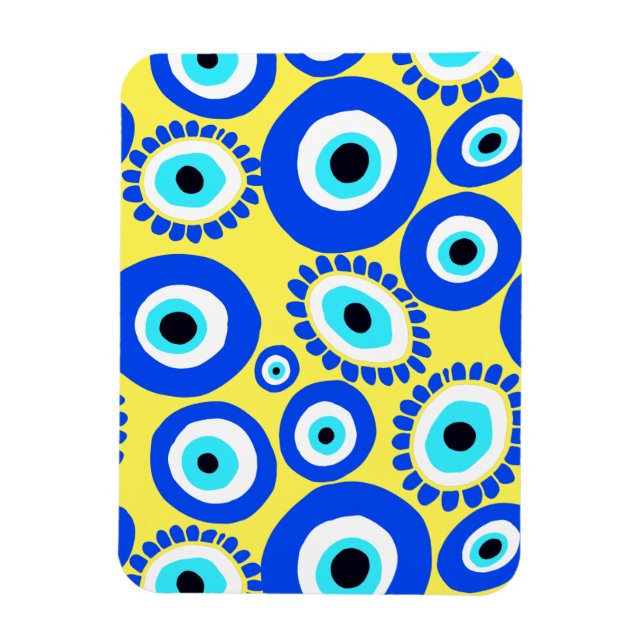 Greek Eye Lucky Symbol Magnet (Vertical)