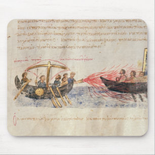Greek fire (vellum) mouse mat