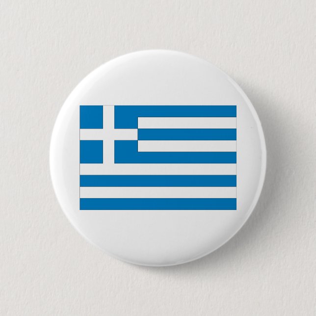 Greek Flag 6 Cm Round Badge (Front)
