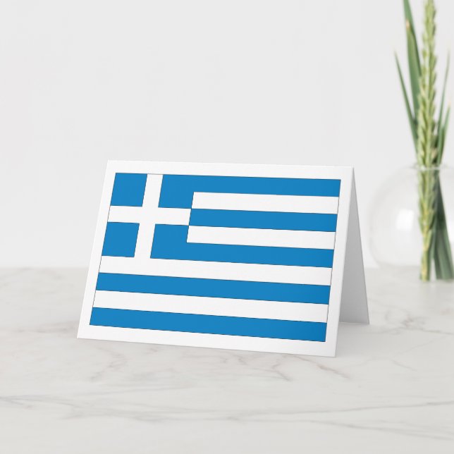 Greek Flag Card (Front)