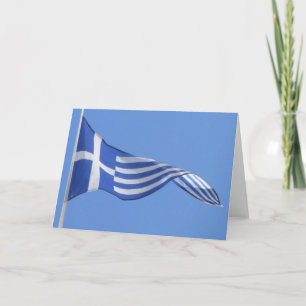 Greek Flag Card