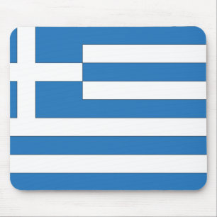 Greek Flag, Flag of Greece Mouse Mat