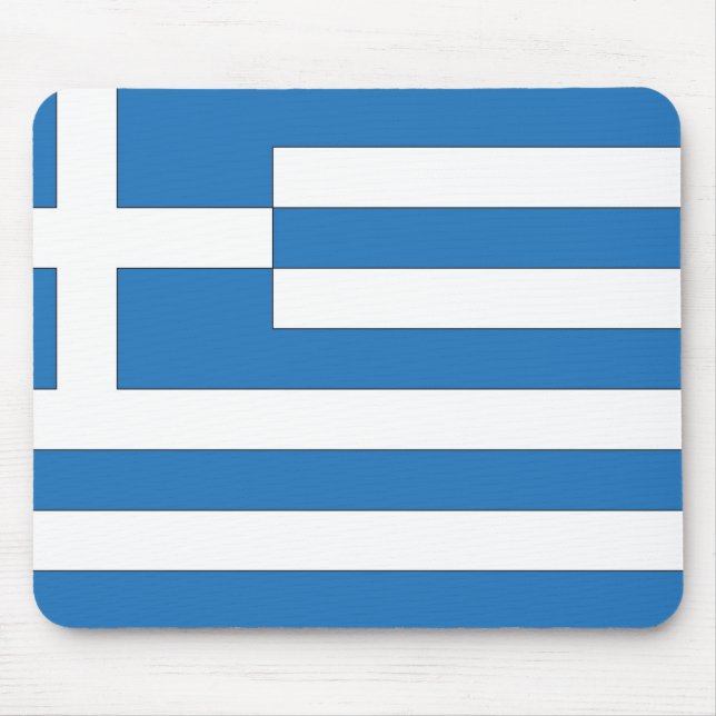 Greek Flag, Flag of Greece Mouse Mat (Front)