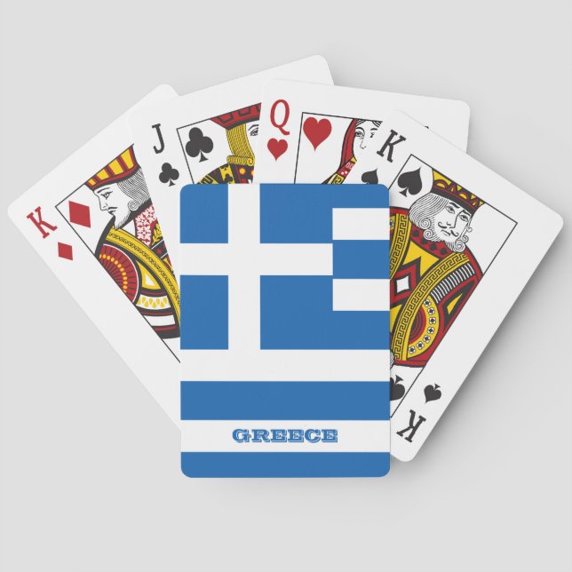 Greek Flag Games, Greece Playing Cards (Back)
