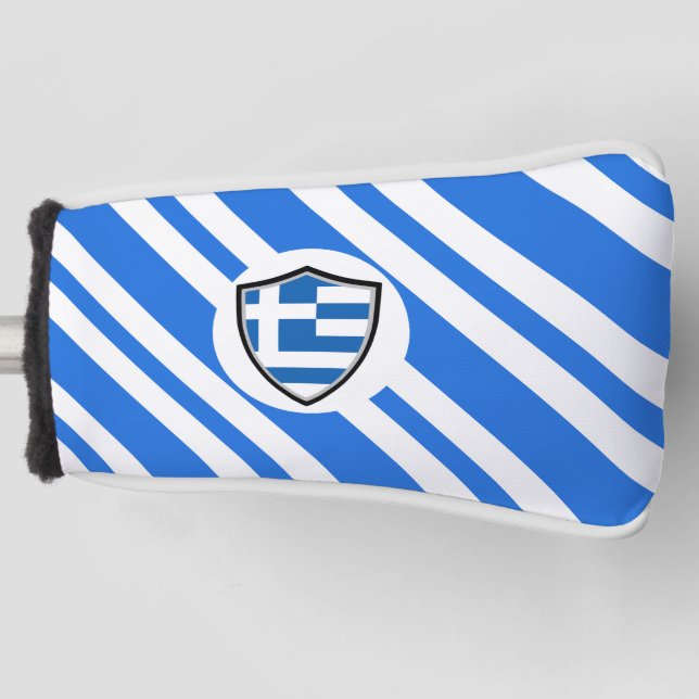 Greek flag golf head cover (Front)