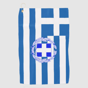 Greek flag golf towel
