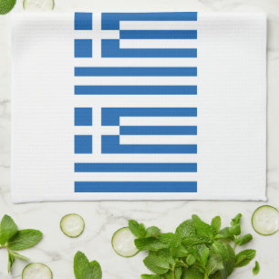 Greek Flag Greece Blue White 4Eleni Kitchen Towels