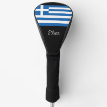 Greek Flag Greece Custom Name Golf Head Cover