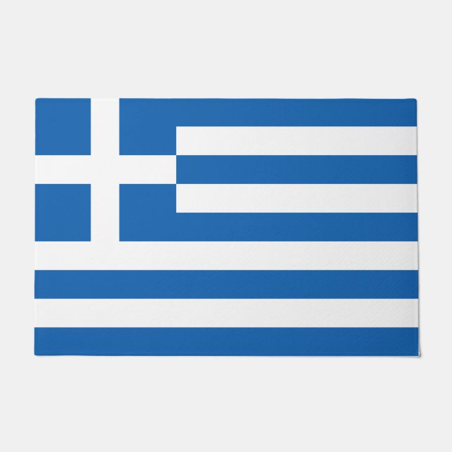 Greek Flag (Greece) Doormat (Front)