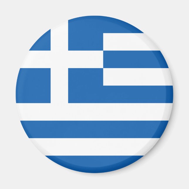 Greek Flag (Greece) Magnet (Front)