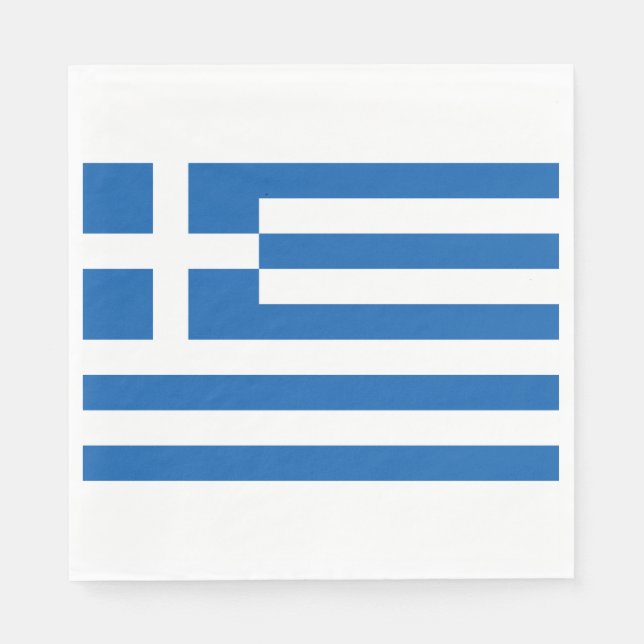 Greek Flag (Greece) Napkin (Front)