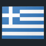 Greek Flag (Greece) Notepad<br><div class="desc">This design features the national flag of Greece (Ελλάδα), officially the Hellenic Republic, which is a country located in Southeast Europe. The capital and largest city of Greece is Athens, while the second largest city is Thessaloniki. Greece shares land borders with Albania to the northwest, North Macedonia and Bulgaria to...</div>