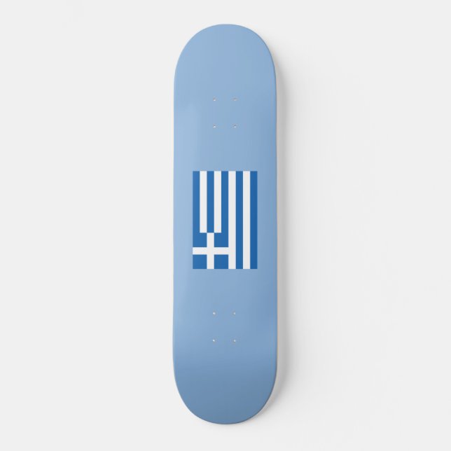 Greek Flag (Greece) Skateboard (Front)
