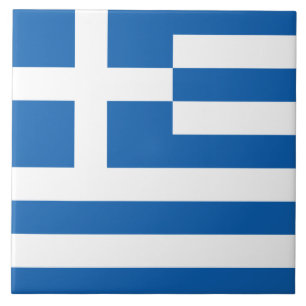 Greek Flag (Greece) Tile