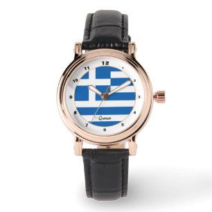 Greek Flag & Greece trendy fashion /design watch