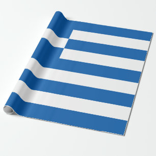 Greek Flag (Greece) Wrapping Paper