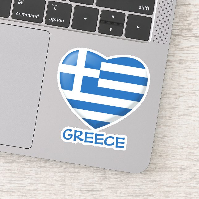 Greek Flag Heart (Detail)