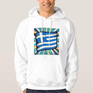 Greek flag hoodie