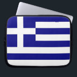 Greek Flag Laptop Sleeve<br><div class="desc">Add a touch of Greek pride to your tech accessories with our exclusive laptop sleeve featuring the flag of Greece! Crafted with meticulous attention to detail, this laptop sleeve is more than just a protective cover; it’s a celebration of Greek heritage and cultural identity. The striking design prominently displays the...</div>