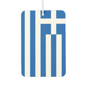Greek Flag Mediterranean  Car Air Freshener