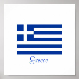 Greek Flag Poster