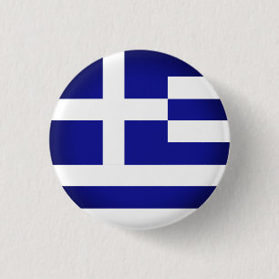 Greek flag (round) 3 cm round badge
