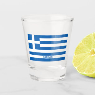 Greek Flag Shot Glass