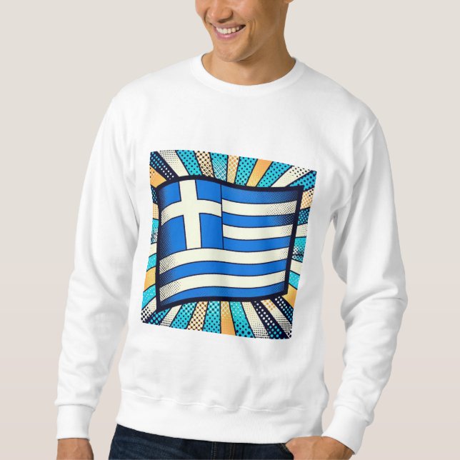 Greek flag sweatshirt (Front)