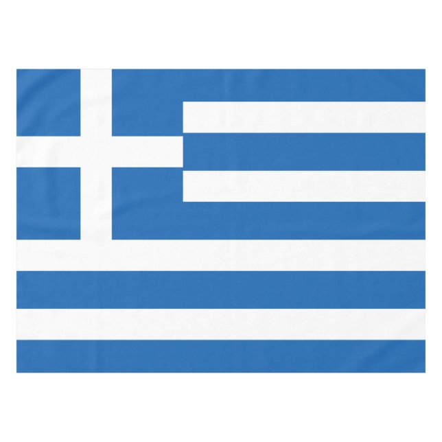 Greek Flag Tablecloth (Front (Horizontal))