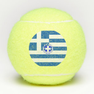 Greek flag tennis balls