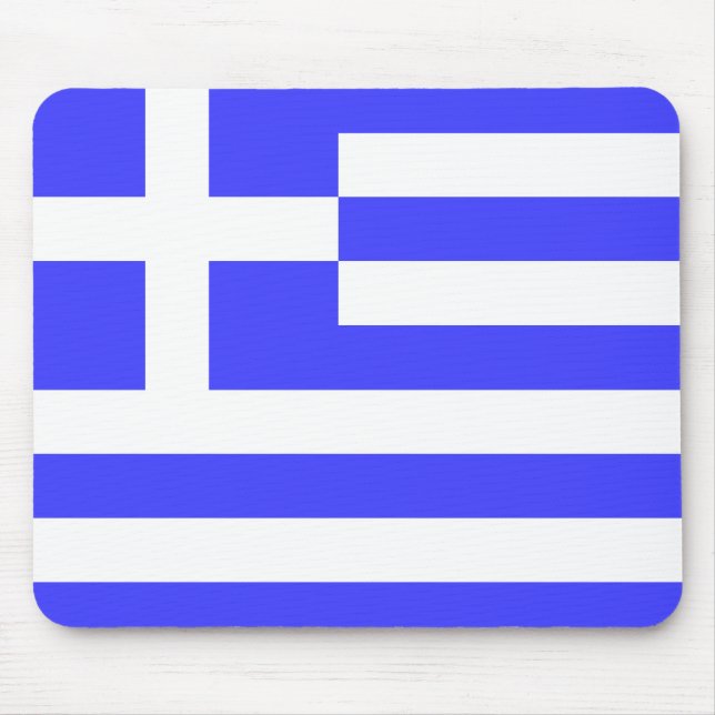 Greek Flag Total Mouse Mat (Front)