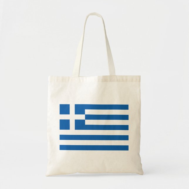 Greek Flag Tote Bag (Front)