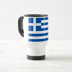 Greek Flag Travel Mug