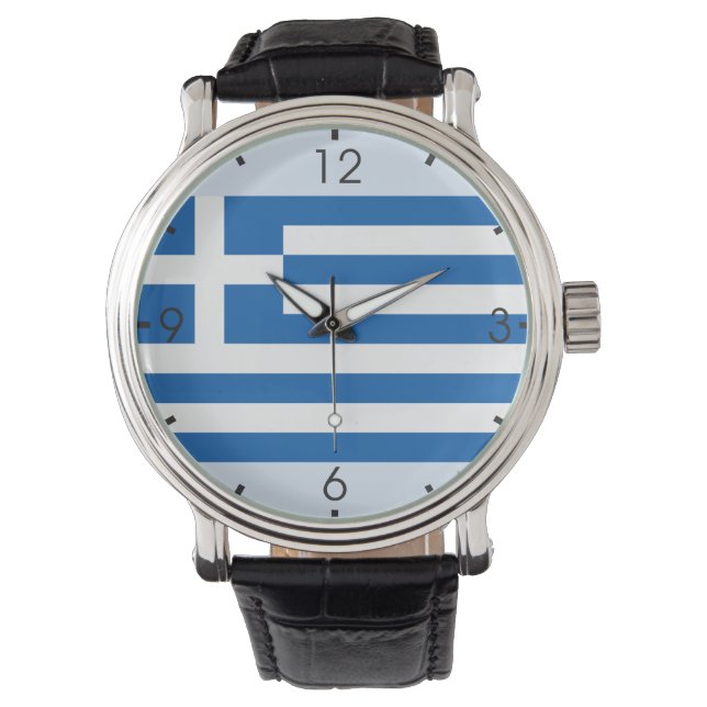 Greek Flag Watch (Front)