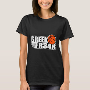 Greek Fr&#; k Bysketbyll Milwaukee Freak Geek T-Shirt