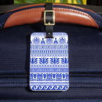 Greek Fret, Mediterranean Pattern, Blue